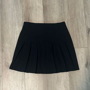 Topshop Black Pleated Skirt